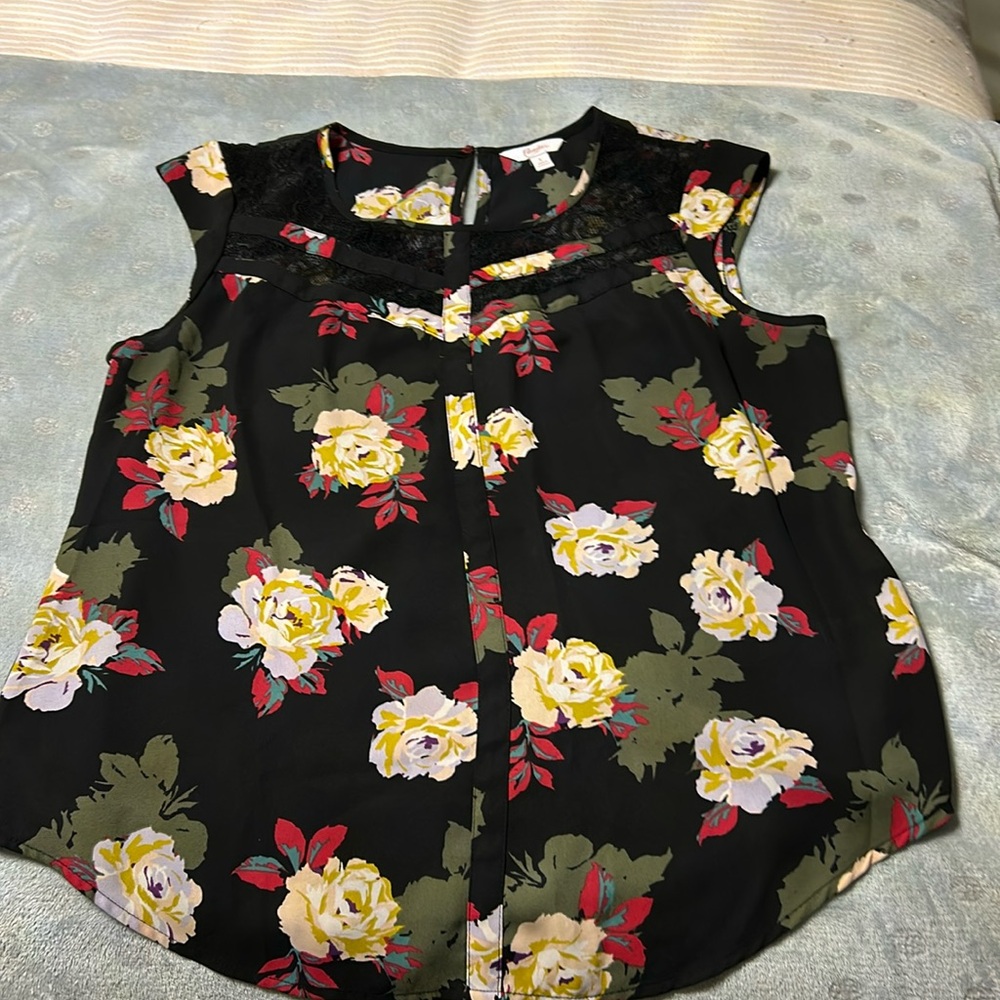 Candies silk blouse size large